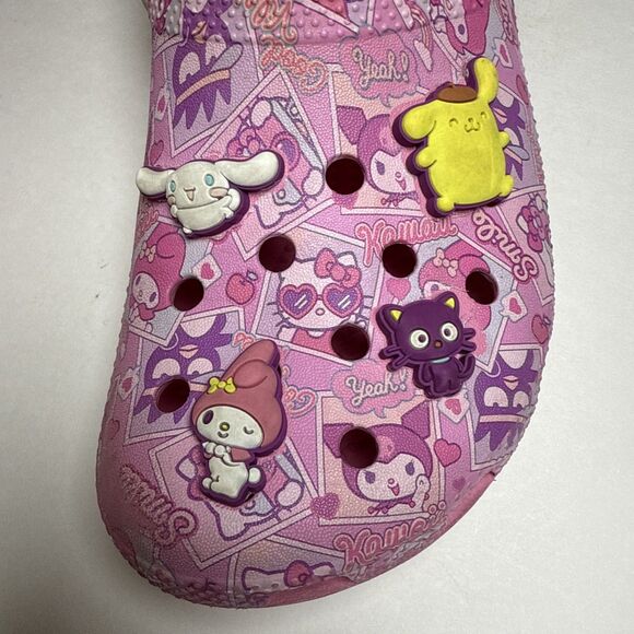 Crocs Limited Edition Hello Kitty And Friends Classic Clog Pink / White Size 6 - Picture 11 of 15